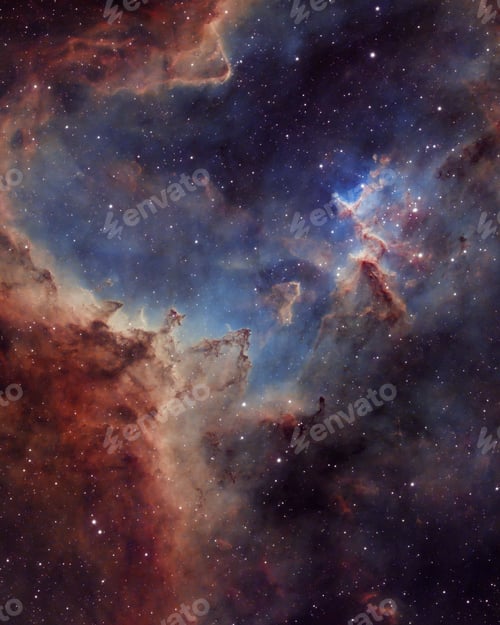 Preview: Cosmic Dust and Stars in a Nebula