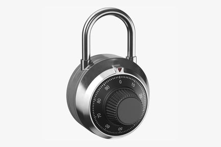 Preview: Combination Lock: Round Security Padlock with Numbers