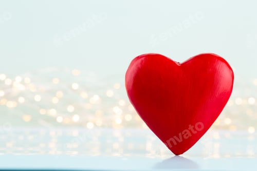 Preview: Red hearts on grey background. Valentines daz greeting cards.