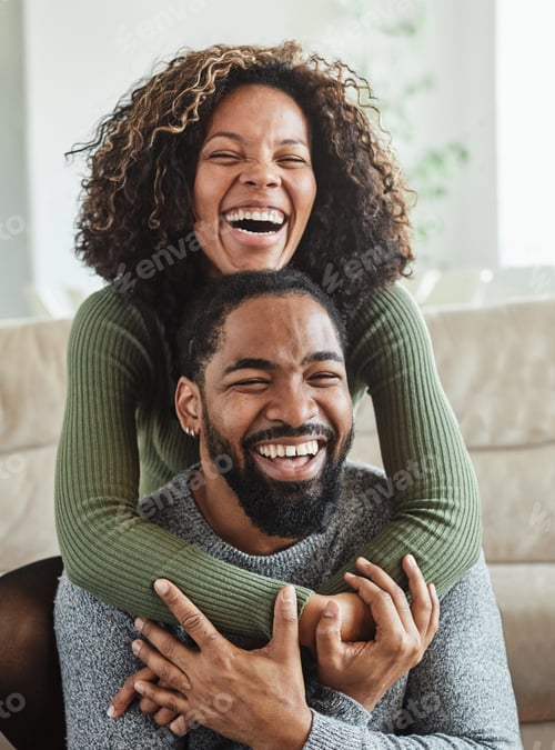 Preview: woman couple man happy happiness love black young lifestyle together romantic