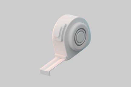Preview: White tape measure object