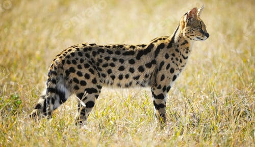Preview: Serval Cat, Ngorongoro Crater, Tanzania, East Africa