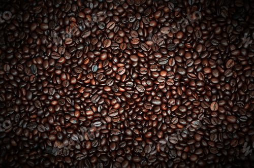 Preview: Background pattern from a huge number of fragrant and fresh roasted brown coffee beans