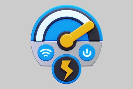 Preview: 3D Stylized Electric Vehicle Power And Speed Dashboard