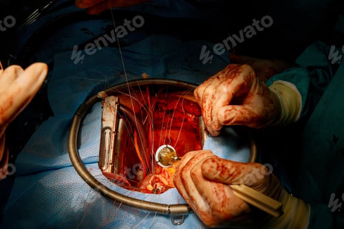 Preview: Due to a malfunction of the heart valve, the doctor performs an open heart surgery to replace the