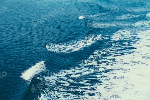 Preview: Waves close up shot. Blue charming sea water. Hypnotizing waves view