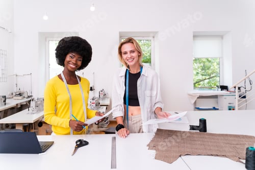 Preview: Team of fashion designers at work