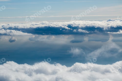 Preview: Beautiful blue clouds from the plane window