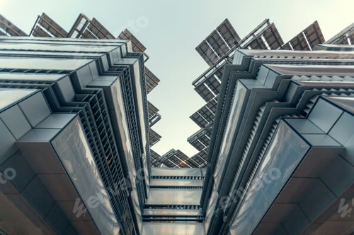 Preview: Sustainable futuristic looking building, solar energy project