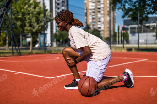 Preview: Practicing basketball outside