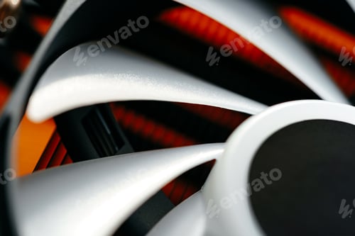Preview: Close up of a cooler computer fan