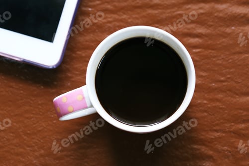 Preview: Black coffee in cup