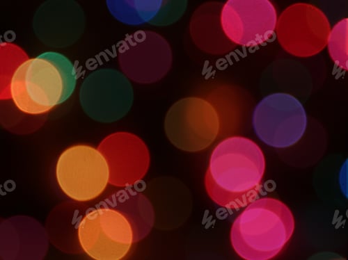 Preview: Defocused Multi Colored Christmas Lights Background - Photograph Of Blurred Christmas Lights With A