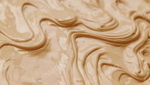 Preview: Clay texture spa mask for face and body. Selective focus.