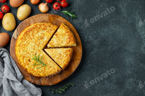 Preview: Spanish tortilla with potatoes and onion.