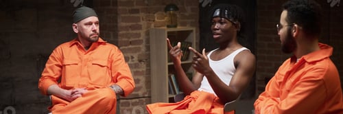 Preview: Multiethnic Young Adult Men Engaging in Open Dialogue during Prison Therapy