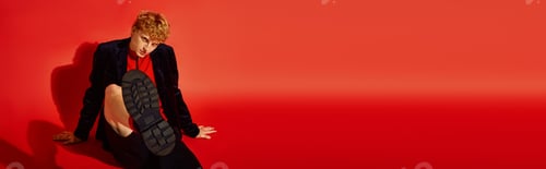 Preview: Holiday fashion vibes shine bright with a stylish man ready for Christmas 2025 celebration
