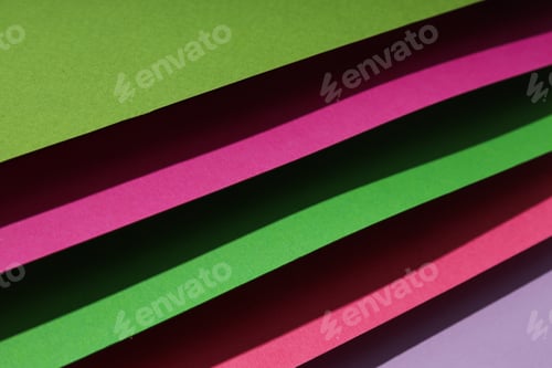 Preview: Mockup, abstraction, colorful colored paper, top view