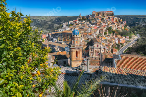 Preview: Sunrise at the old baroque town of Ragusa Ibla in Sicily