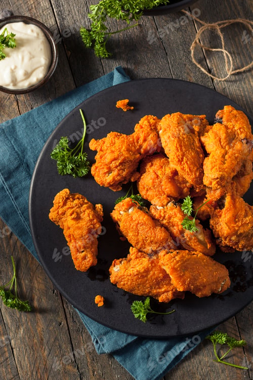 Preview: Spicy Deep Fried Breaded Chicken Wings