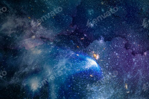 Preview: Galaxy in space textured background