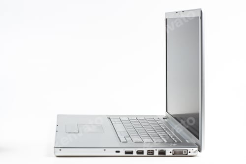 Preview: silver laptop side vier