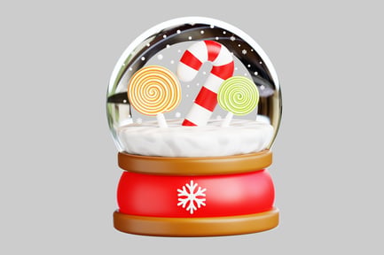 Preview: Candy snow globe