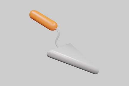 Preview: Pointing trowel with orange handle