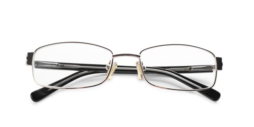 Preview: Glasses with corrective lenses on white background. Vision problem