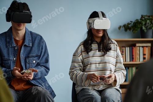 Preview: Multiethnic Teenagers Participating in Counseling Session Using Virtual Reality