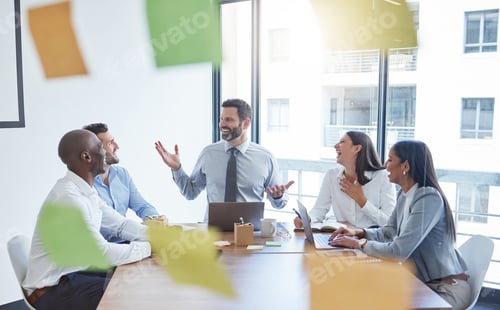 Preview: Shot of a group of businesspeople having a meeting in a boardroom at work