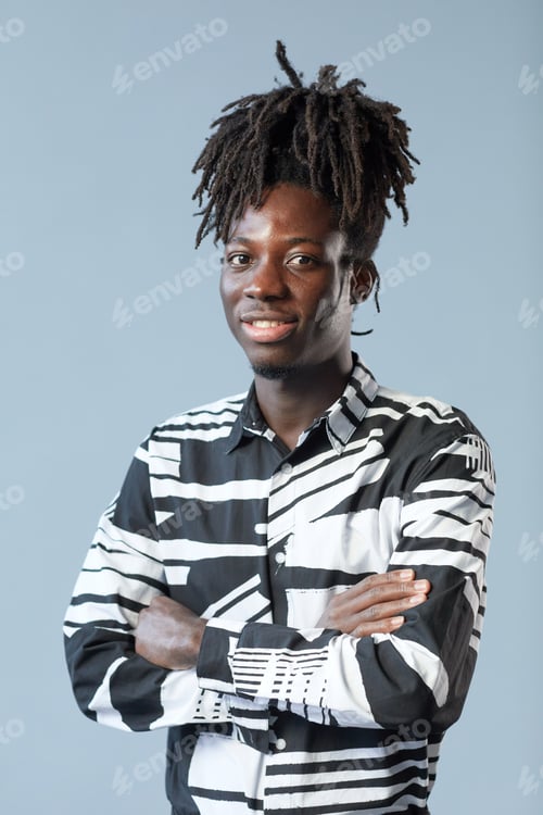 Preview: African guy with fashion hairstyle