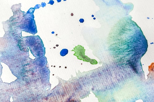 Preview: Colorful Abstract Watercolor Paint Splatter on Textured Paper