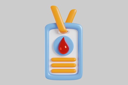 Preview: Badge with blood drop