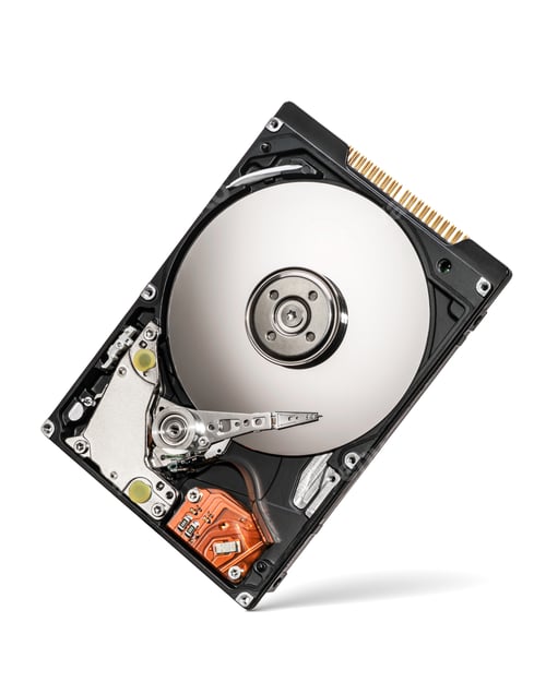 Preview: Hard disk drive HDD isolated on a white background.