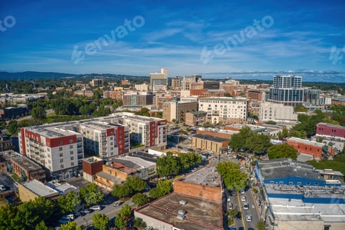 Preview: Aerial View of Greenville, South Carolina during Autumn