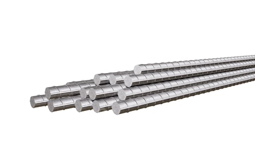 Preview: Reinforcement steel bars. Building armature isolated on white