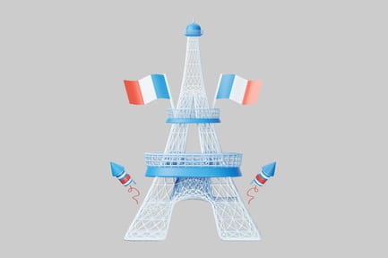 Preview: Eiffel tower celebration with fireworks