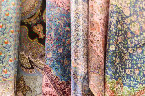 Preview: A Tapestry of Tradition: Colorful Array of Muslim Clothing for Sale on Istanbul Streets