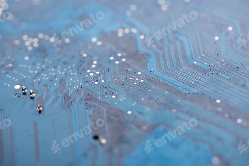 Preview: Motherboard close-up view with electronic details and components