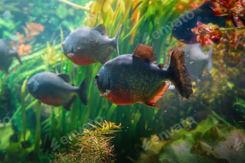 Preview: Red-bellied piranhas (Pygocentrus nattereri)