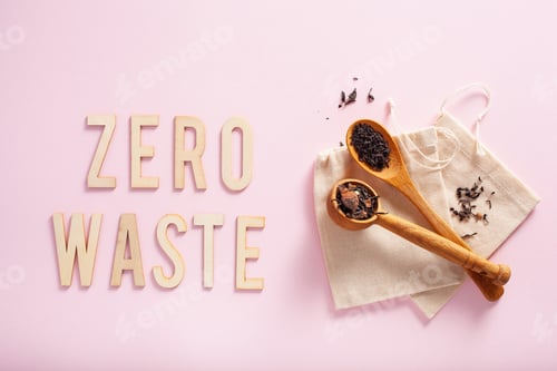 Preview: reusable cotton tea bag, eco zero waste concept