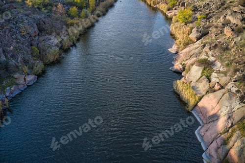 Preview: A stream flowing among huge stones in picturesque Ukraine
