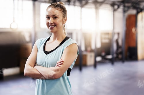 Preview: Time spent at the gym is time well spent. Shot of a fit young woman at the gym for a workout.
