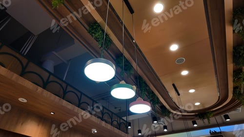 Preview: Lamp light bright decoration ornament interior room home house light furniture wall living modern ho