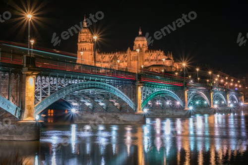 Preview: Beautiful view of the Salamanca Cathedral in Spain