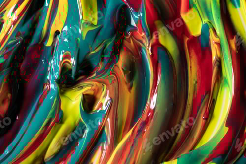 Preview: Mix of colorful paint