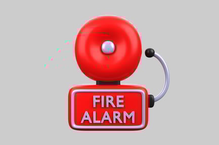 Preview: Cartoon fire alarm bell object