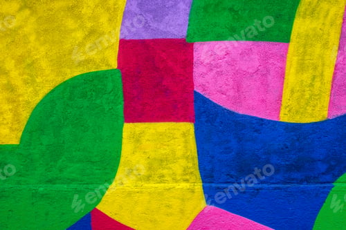 Preview: Abstract painted wall texture background with different colors