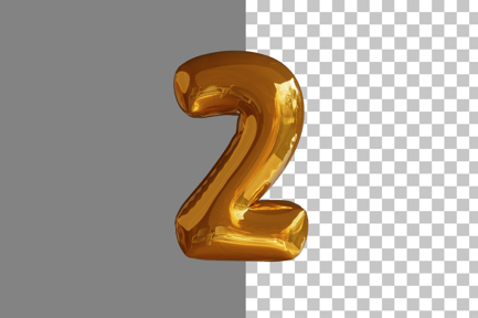 Preview: Number Letter 2 3D Icon